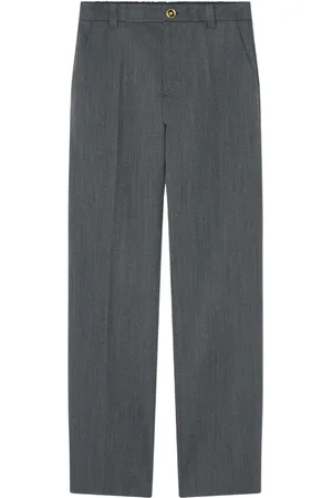 VERSACE Mouliné tailored trousers