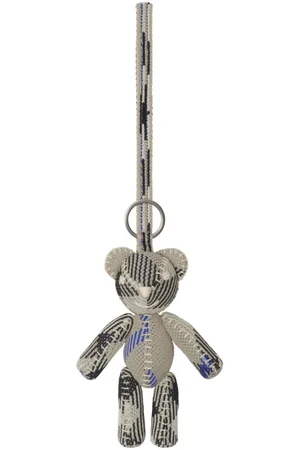 Burberry Knit Tom Keychain - - Cotton - Neutral