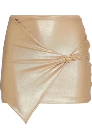 AMIR SLAMA Draped-detail mini skirt