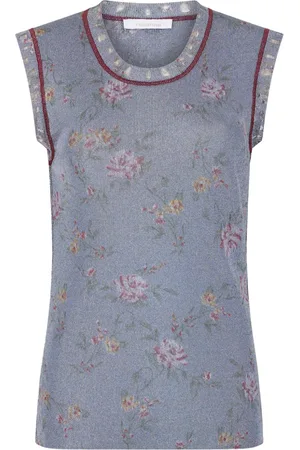 Paco rabanne Floral-print tank top