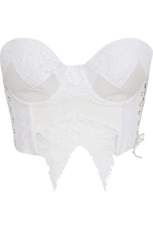 AMIR SLAMA Lace-detail top