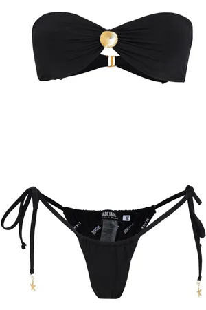 AMIR SLAMA Draped-detail bikini set