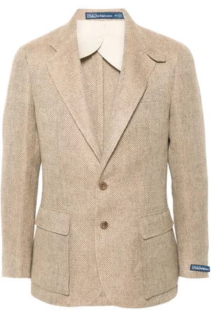 Ralph Lauren Single-breasted linen jacket