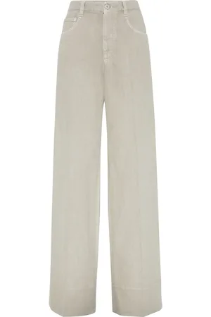 Brunello Cucinelli Pressed crease straight-leg jeans