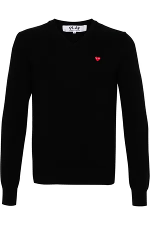 Comme des Garçons Logo-patch wool jumper