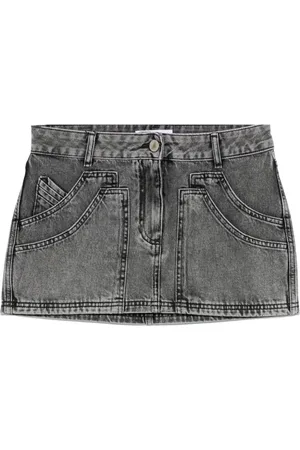 The Attico Denim mini skirt