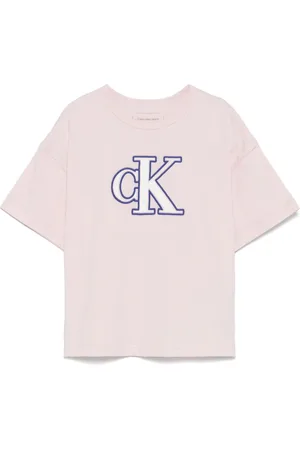 Calvin Klein Monogram-flocked T-shirt