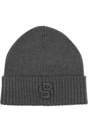 HUGO BOSS Logo-embroidered beanie