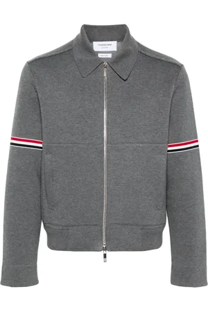 Thom Browne RWB-stripe zip-up jacket