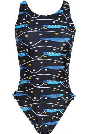 Brigitte Fish-print swimsuit