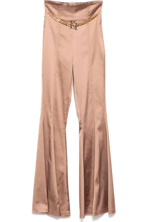 Elisabetta Franchi Satin flared trousers