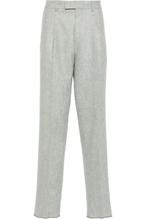 Ermenegildo Zegna Felted tailored wool trousers