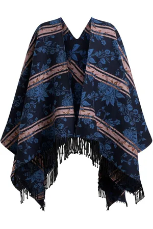 Etro Floral jacquard cape