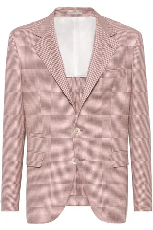 Brunello Cucinelli Houndstooth-pattern blazer