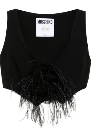 Moschino Floral-appliqué top