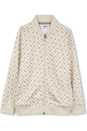 HUGO BOSS Logo-print zipped sweatshirt