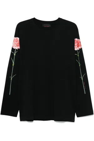 Simone Rocha Carnation-print long-sleeve T-shirt