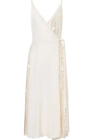 Serafini Sequinned wrap dress