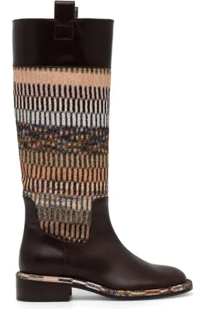 Missoni Panelled knee-high boots