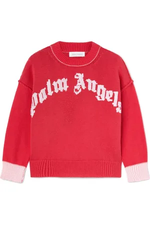 Palm Angels Logo-intarsia sweater