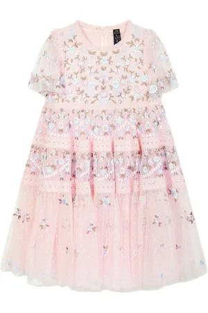 Needle & Thread Floral-embroidered dress