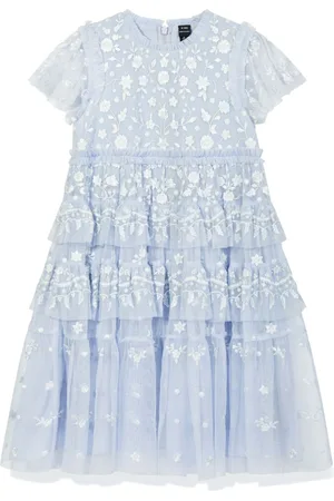 Needle & Thread Floral-embroidered dress