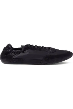 Prada Collapse Re-Nylon suede sneakers