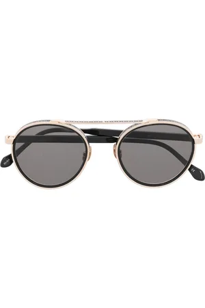 MATSUDA Double-bridge round-frame sunglasses