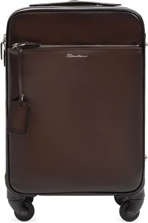 santoni Leather suitcase