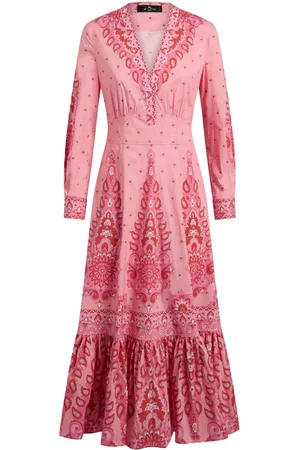 Etro Printed poplin midi dress