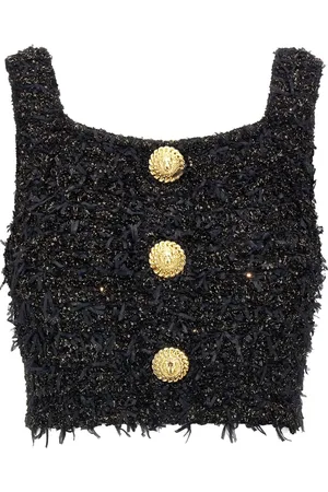 Balmain Lurex tweed top