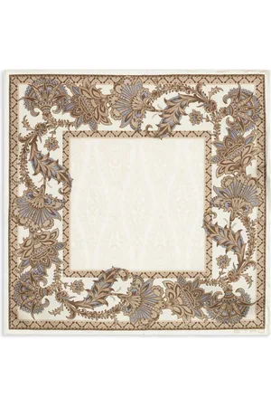 Etro Leafy-print silk pocket square