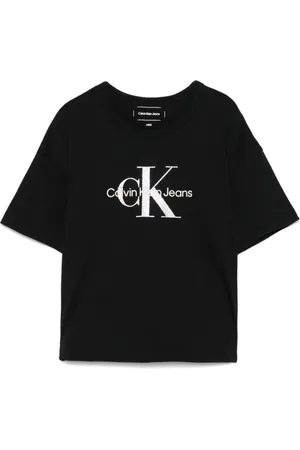 Calvin Klein Logo-print glitter-detail T-shirt