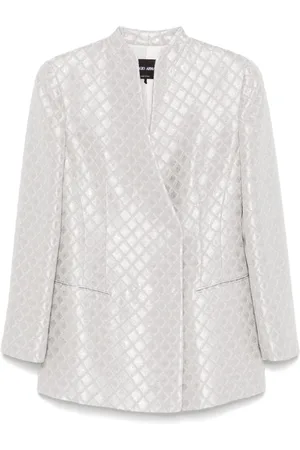 Giorgio Armani Sequin-embellished double-breasted blazer