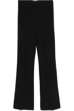 Elisabetta Franchi Satin-trim crepe trousers