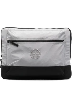 Stone Island Compass-embroidered laptop bag