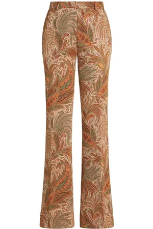 Etro Paisley-jacquard trousers