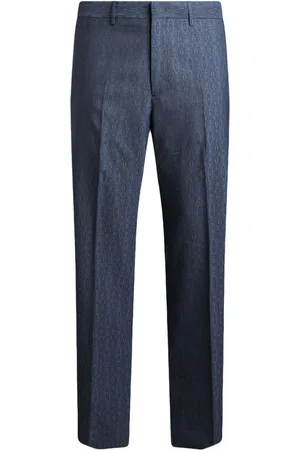 Etro Jacquard wool trousers