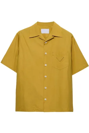 Prada Logo-patch bowling shirt