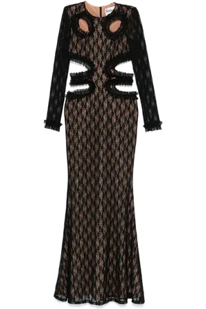 Self-Portrait X Christopher Kane lace cut-out maxi dress