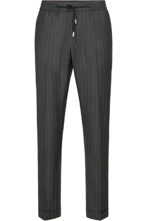 Philipp Plein Wool pinstripe jogging trousers