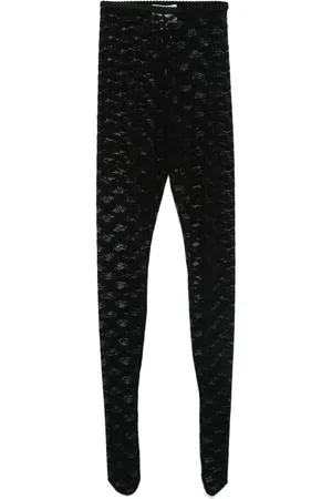 Self-Portrait Floral-lace tights
