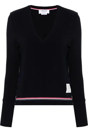 Thom Browne RWB-stripe cotton jumper