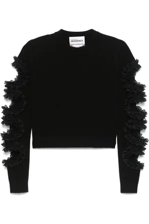 Self-Portrait X Christopher Kane cut-out lace-detail jumper