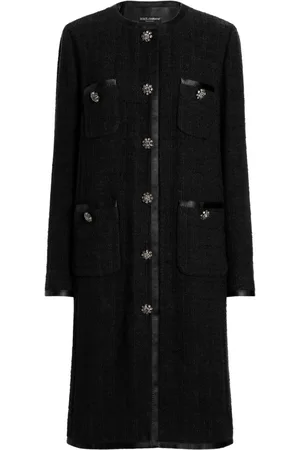 Dolce & Gabbana Tweed single-breasted coat