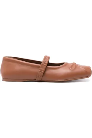 Marni Logo-embossed ballet flats