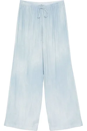 ERMANNO SCERVINO Denim-print trousers