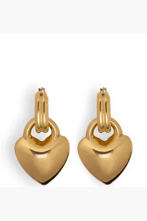 Patou Heart hoop earrings