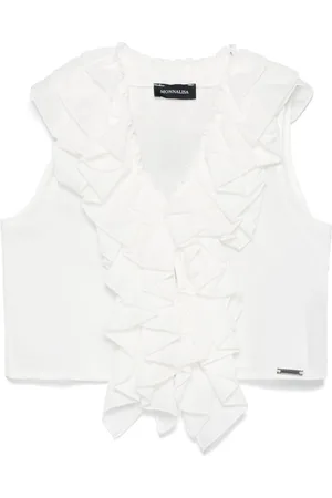 MONNALISA Ruffled-trim blouse
