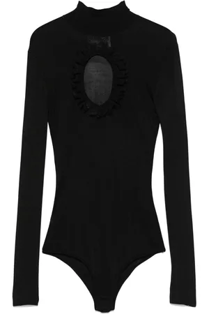 Self-Portrait Cut out-detail knitted bodysuit
